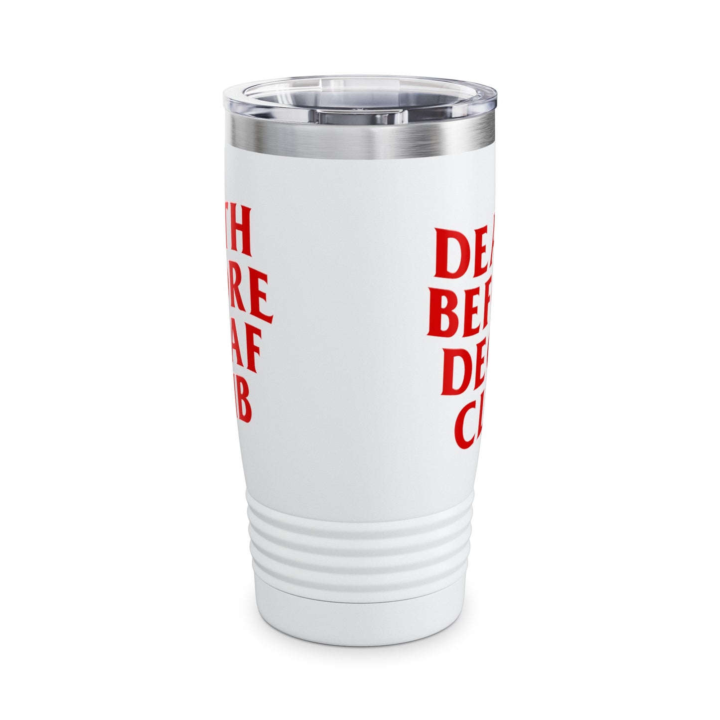 Death Before Decaf Ringneck Tumbler, 20oz