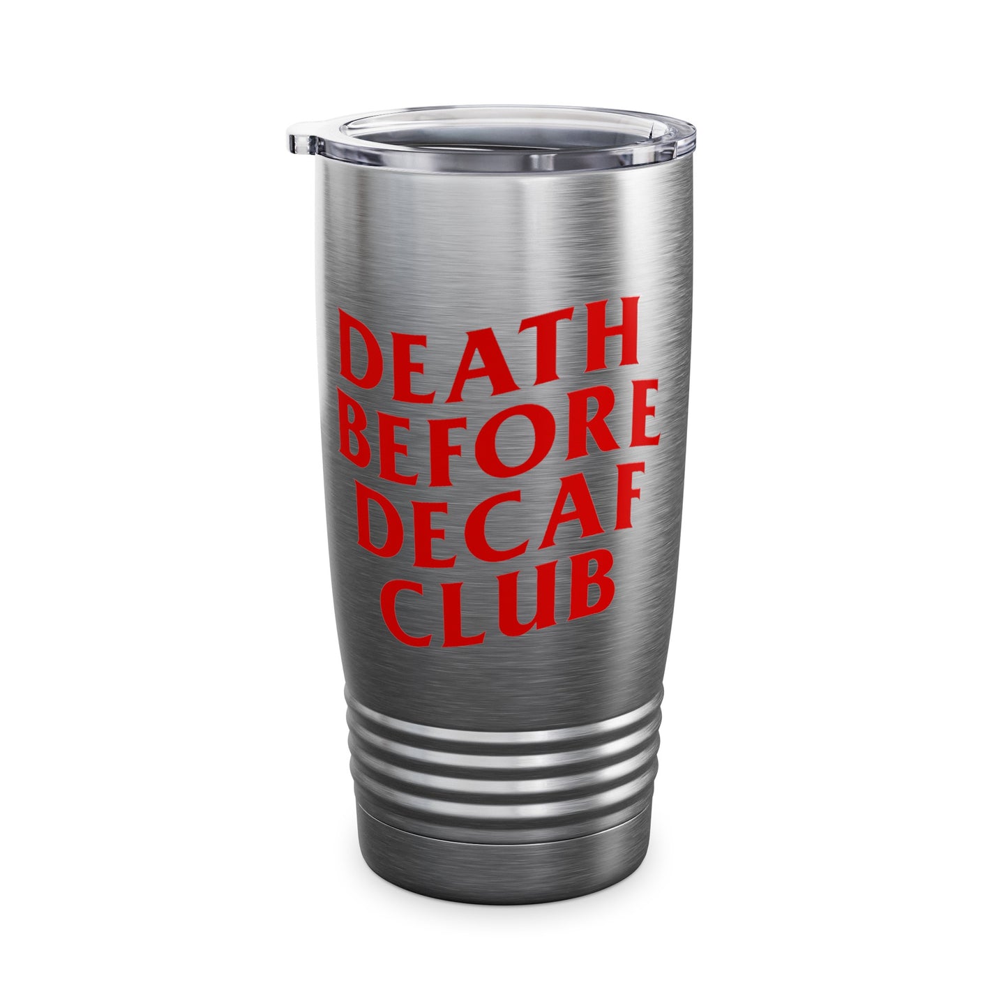 Death Before Decaf Ringneck Tumbler, 20oz