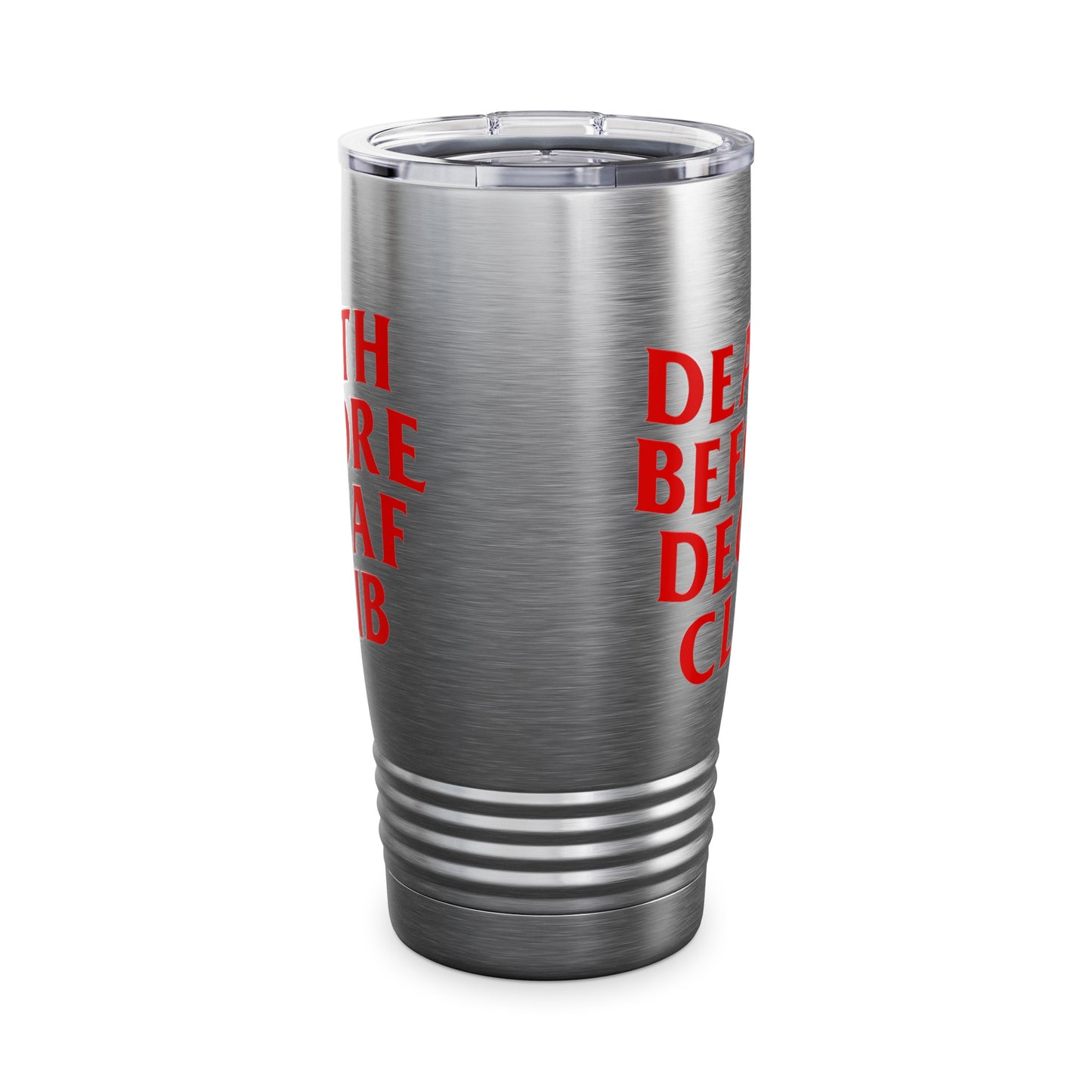 Death Before Decaf Ringneck Tumbler, 20oz
