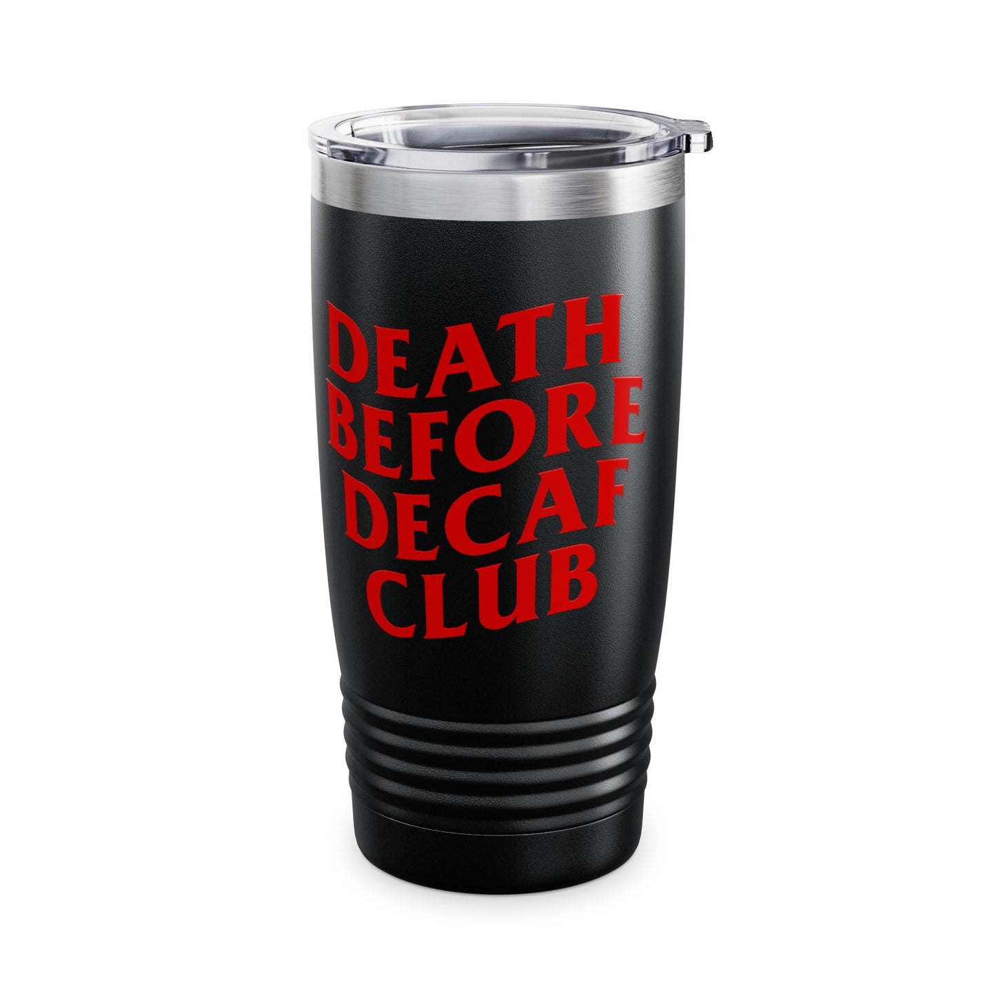 Death Before Decaf Ringneck Tumbler, 20oz