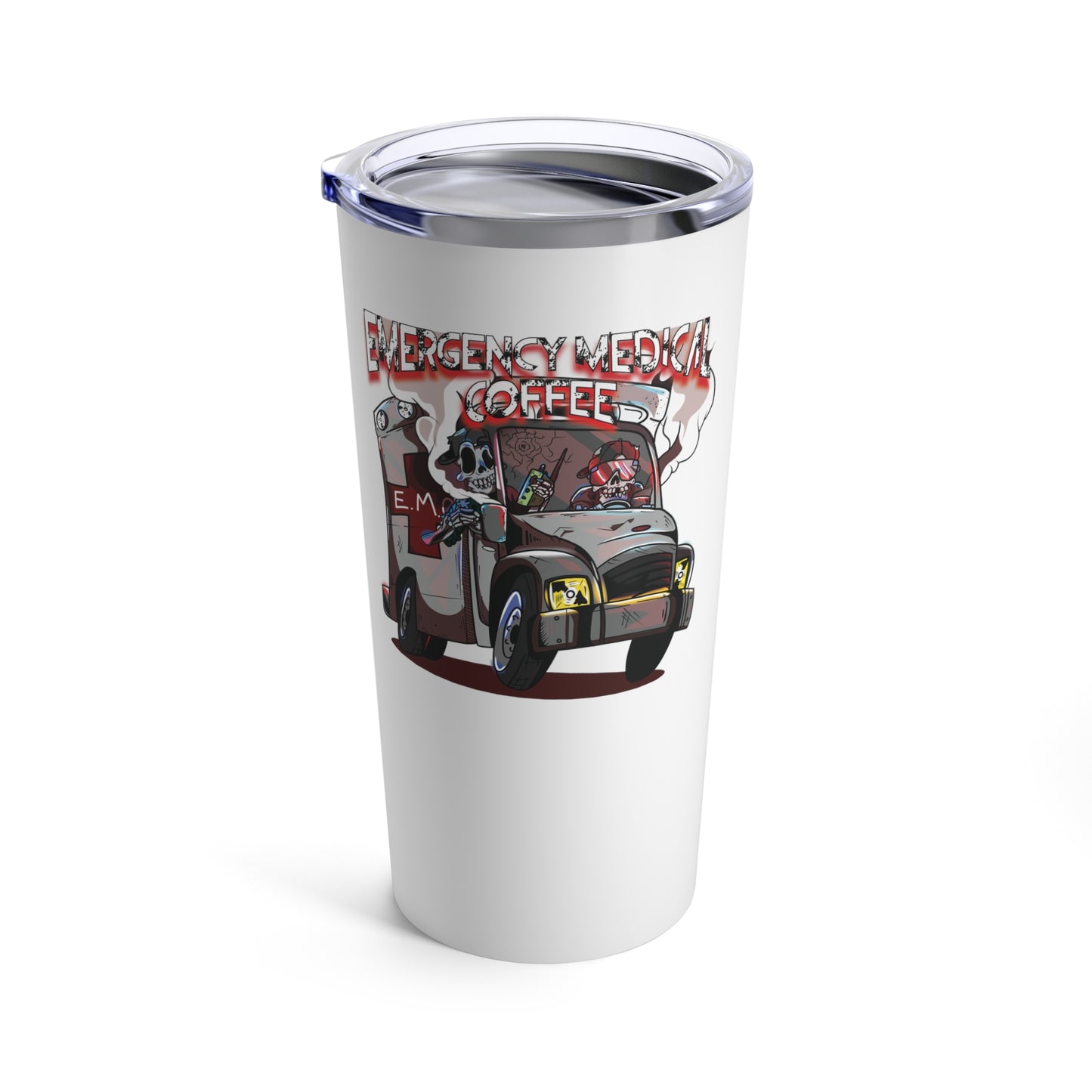 Ambulance Tumbler 20oz (White)