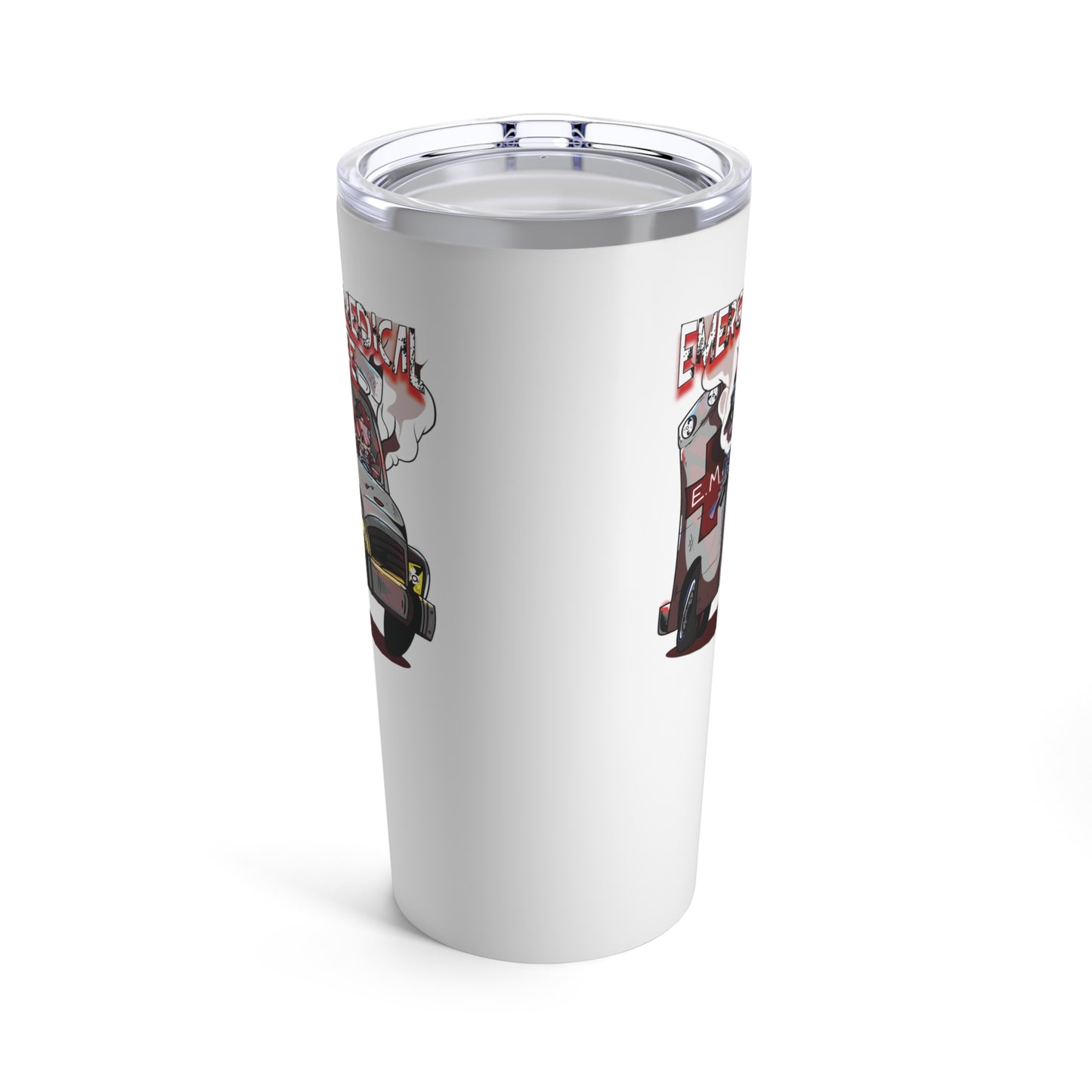 Ambulance Tumbler 20oz (White)