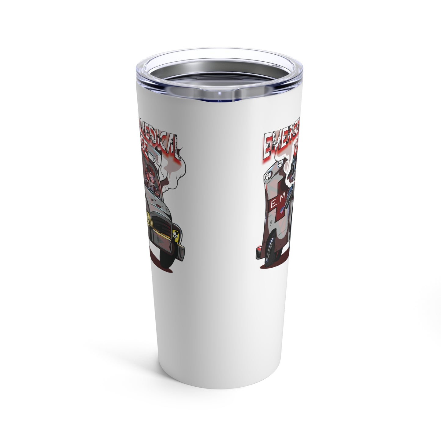 Ambulance Tumbler 20oz (White)