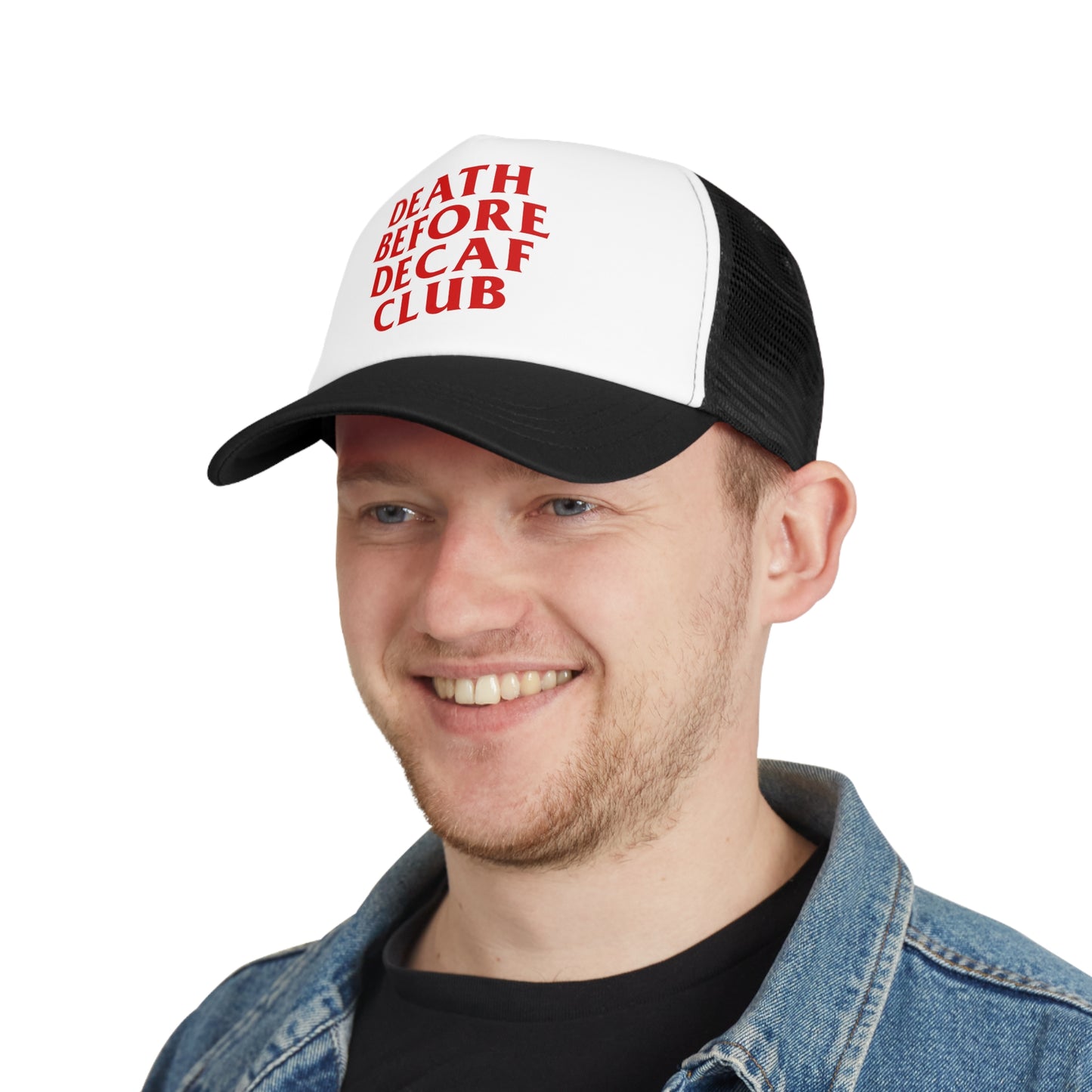 Death Before Decaf Mesh Cap