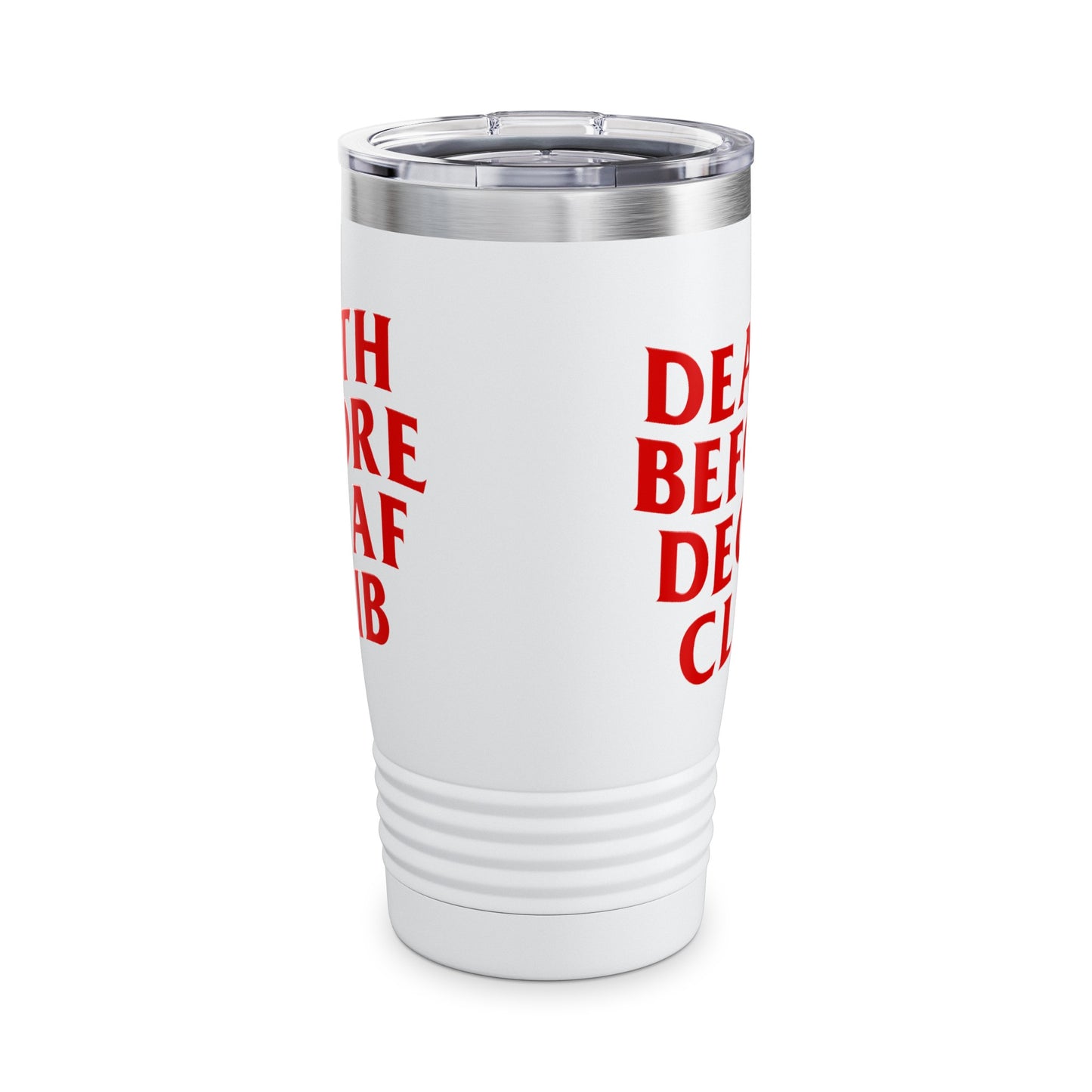 Death Before Decaf Ringneck Tumbler, 20oz