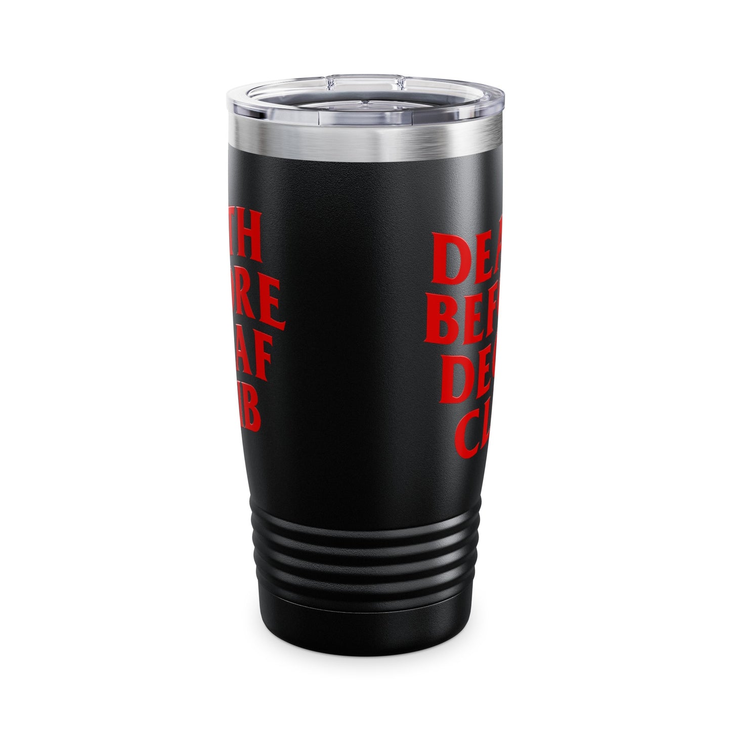 Death Before Decaf Ringneck Tumbler, 20oz
