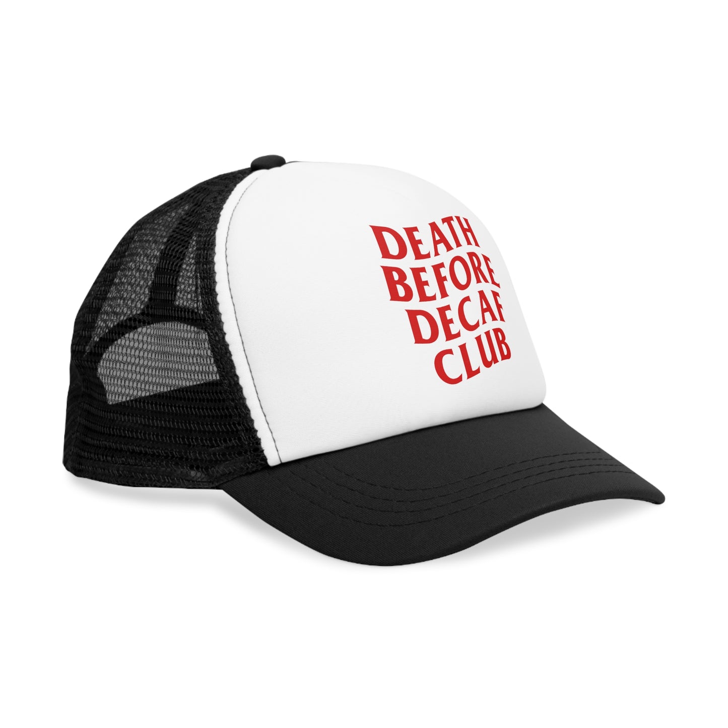Death Before Decaf Mesh Cap