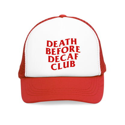 Death Before Decaf Mesh Cap
